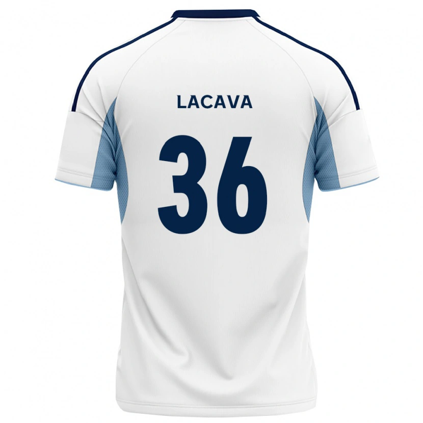 Danxen Criança Camisola Matías Lacava #36 Azul Real Branco Alternativa 2026/27 Camisa Brasil