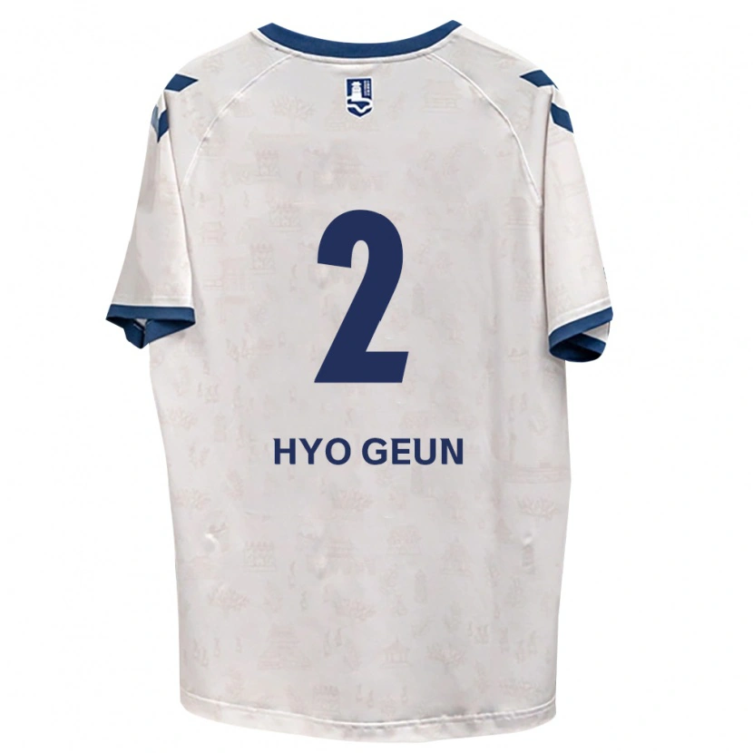 Danxen Criança Camisola Hyo-Geun Park #2 Azul Real Branco Alternativa 2026/27 Camisa Brasil