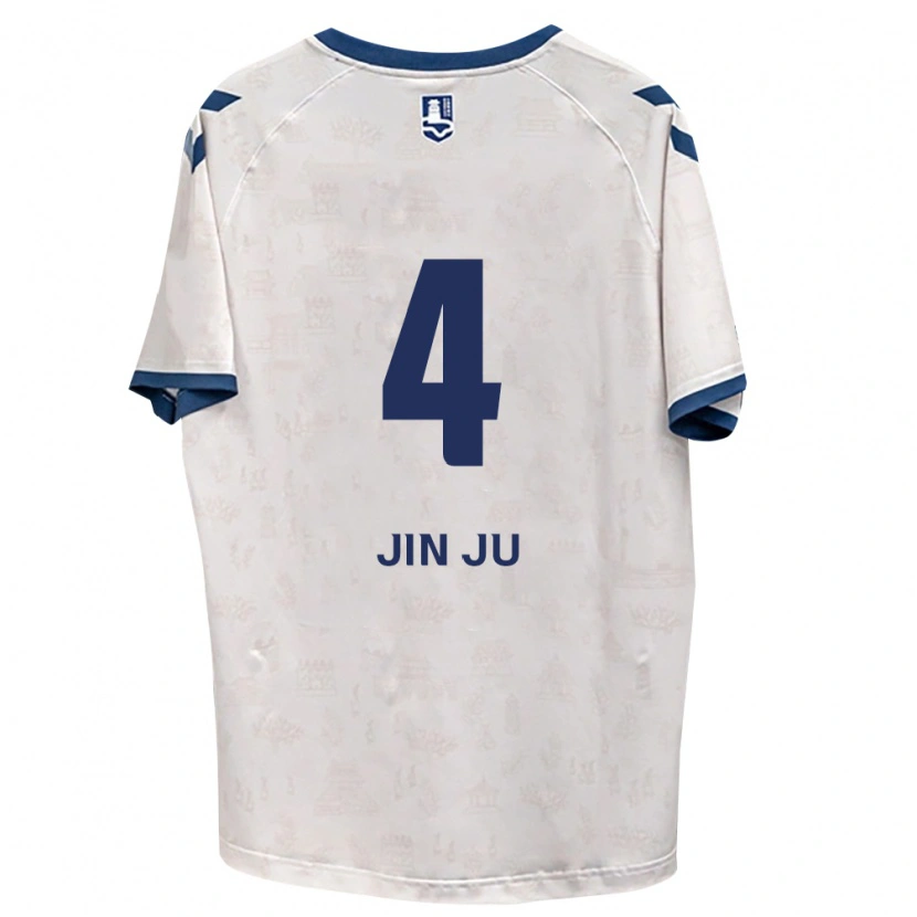 Danxen Criança Camisola Jin-Ju Seo #4 Azul Real Branco Alternativa 2026/27 Camisa Brasil