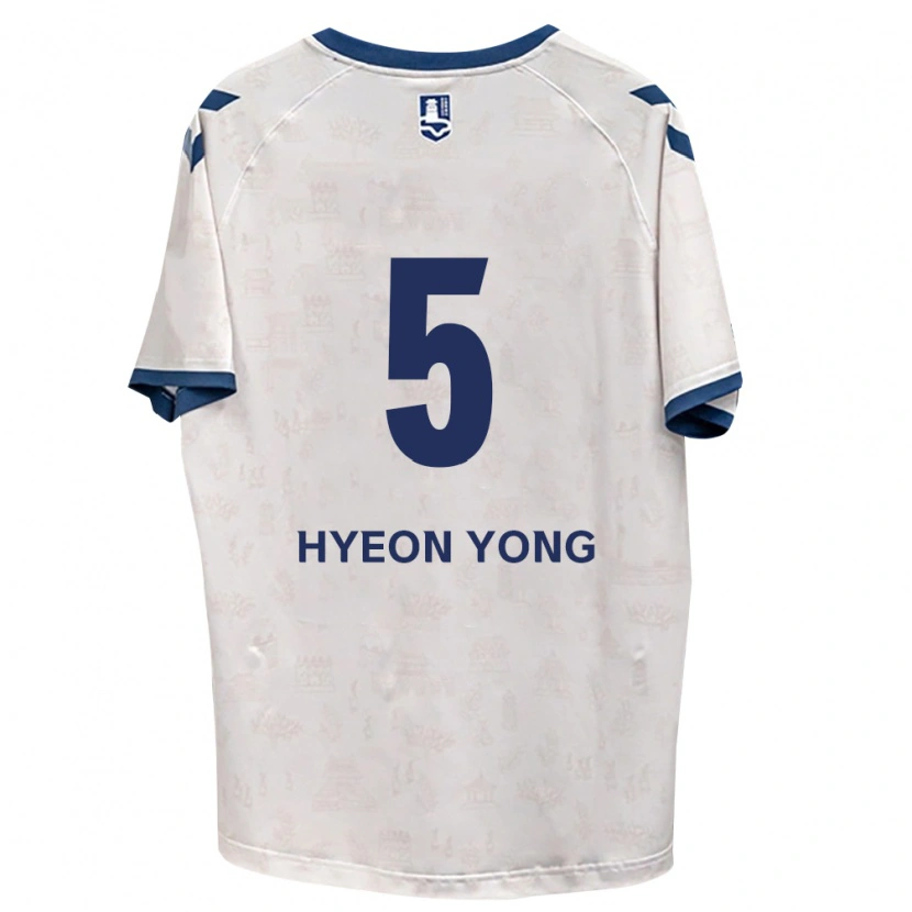 Danxen Criança Camisola Hyeon-Yong Lee #5 Azul Real Branco Alternativa 2026/27 Camisa Brasil