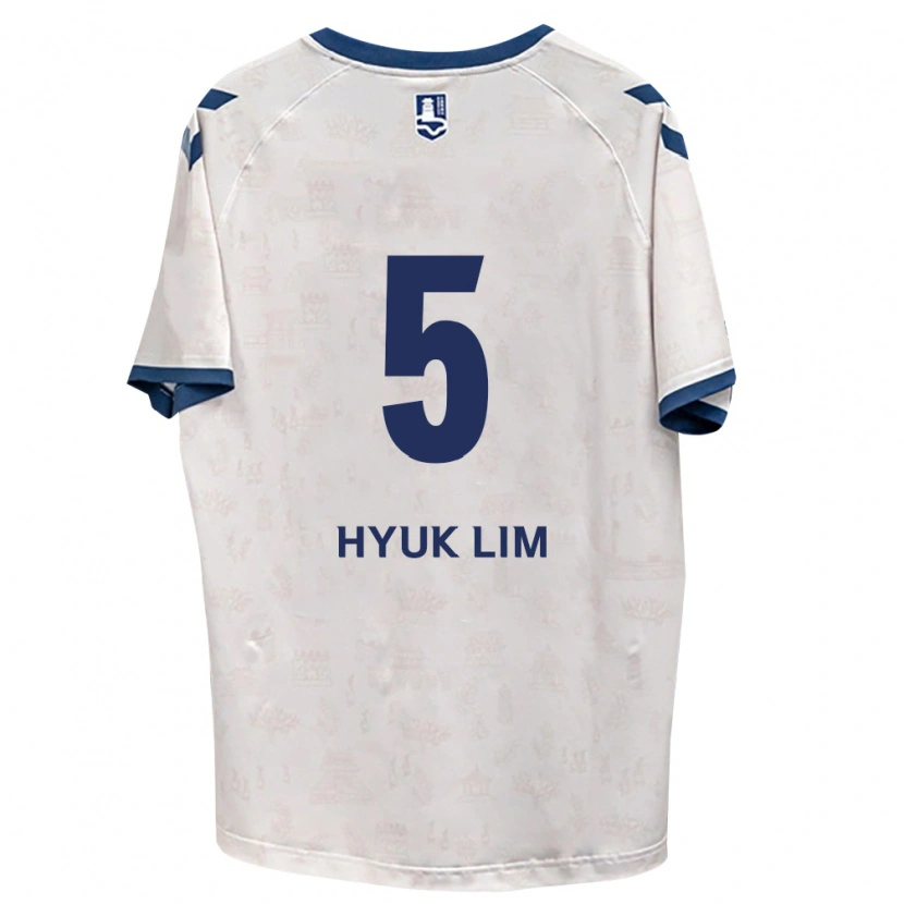 Danxen Criança Camisola Hyuk Lim #5 Azul Real Branco Alternativa 2026/27 Camisa Brasil