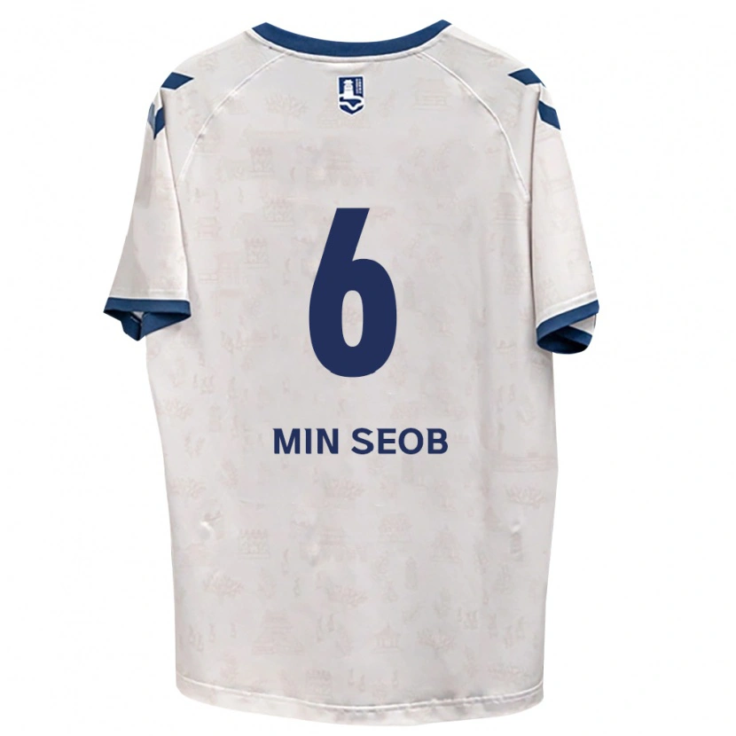 Danxen Criança Camisola Min-Seob Song #6 Azul Real Branco Alternativa 2026/27 Camisa Brasil