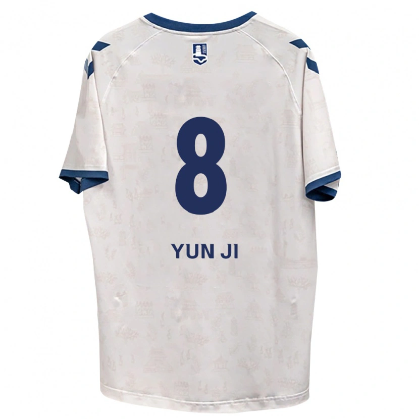 Danxen Criança Camisola Yun-Ji Kim #8 Azul Real Branco Alternativa 2026/27 Camisa Brasil