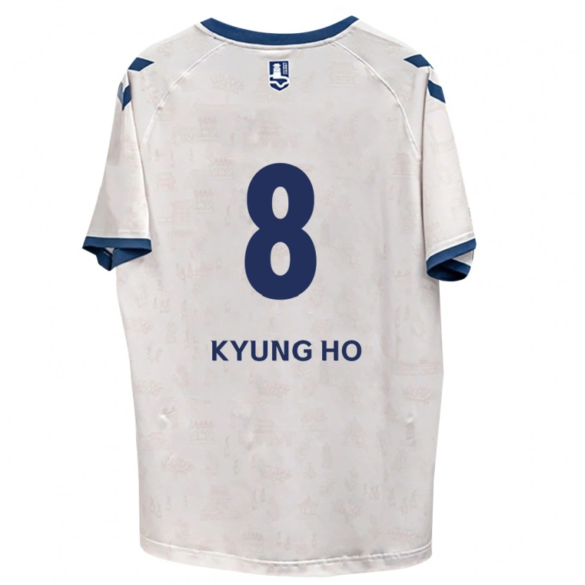 Danxen Criança Camisola Kyung-Ho Roh #8 Azul Real Branco Alternativa 2026/27 Camisa Brasil