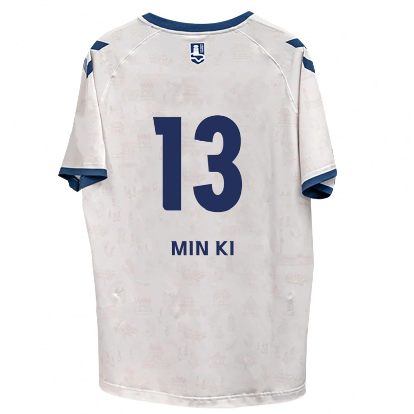 Danxen Criança Camisola Min-Ki Jeong #13 Azul Real Branco Alternativa 2026/27 Camisa Brasil
