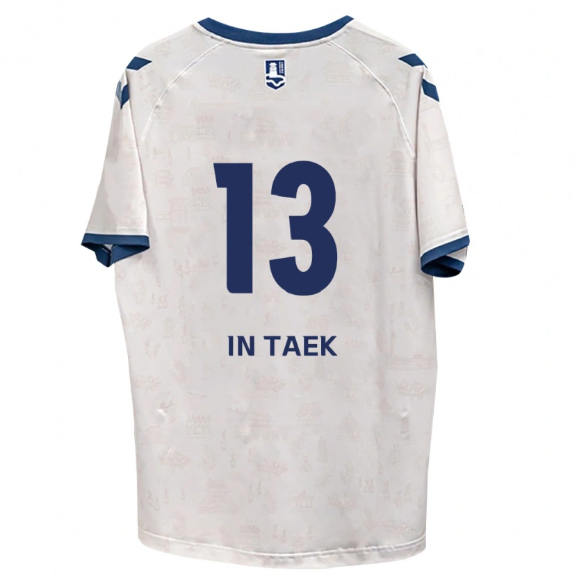 Danxen Criança Camisola In-Taek Hwang #13 Azul Real Branco Alternativa 2026/27 Camisa Brasil