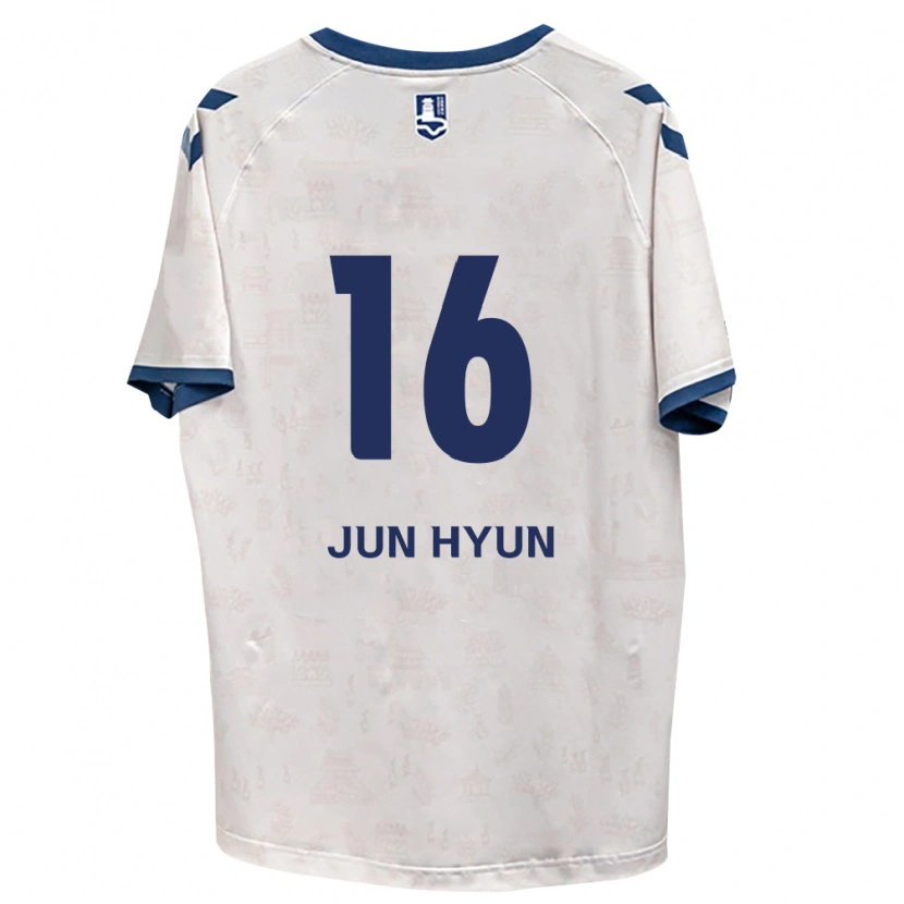 Danxen Criança Camisola Jun-Hyun Jo #16 Azul Real Branco Alternativa 2026/27 Camisa Brasil