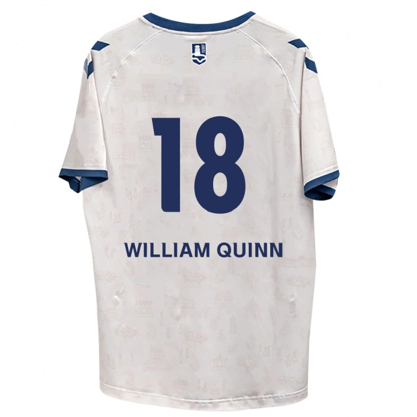 Danxen Criança Camisola Max William Quinn #18 Azul Real Branco Alternativa 2026/27 Camisa Brasil
