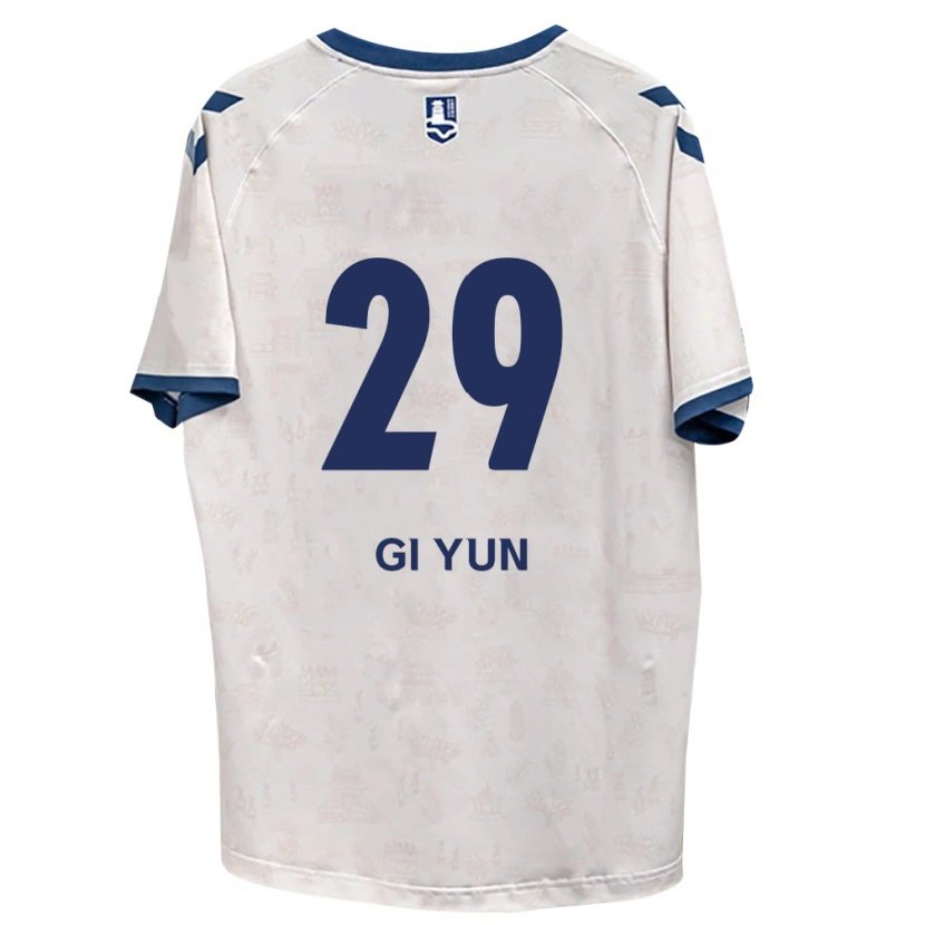 Danxen Criança Camisola Gi-Yun Choi #29 Azul Real Branco Alternativa 2026/27 Camisa Brasil