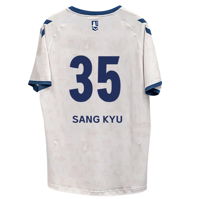 Danxen Criança Camisola Sang-Kyu Han #35 Azul Real Branco Alternativa 2026/27 Camisa Brasil