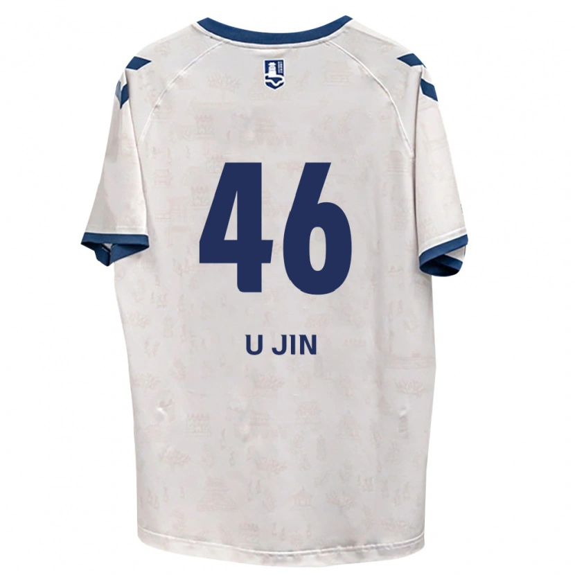 Danxen Criança Camisola U-Jin Yang #46 Azul Real Branco Alternativa 2026/27 Camisa Brasil
