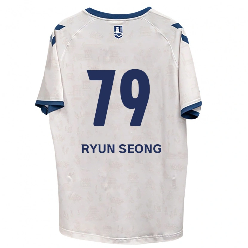 Danxen Criança Camisola Ryun-Seong Choe #79 Azul Real Branco Alternativa 2026/27 Camisa Brasil