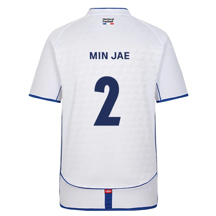 Danxen Criança Camisola Min-Jae Cho #2 Preto Branco Vermelho Alternativa 2026/27 Camisa Brasil
