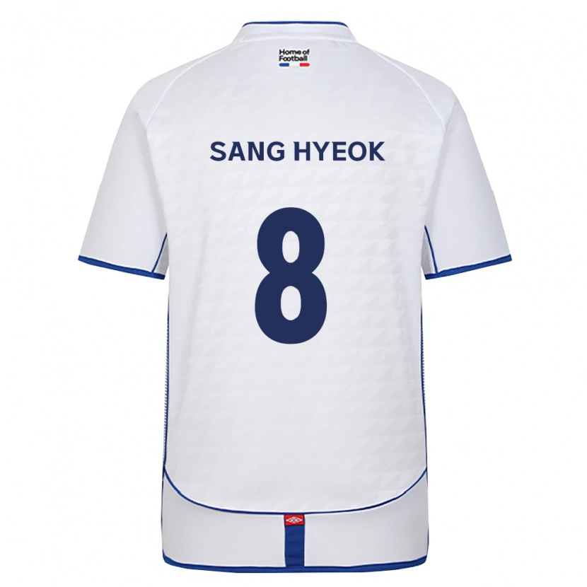 Danxen Criança Camisola Sang-Hyeok Park #8 Preto Branco Vermelho Alternativa 2026/27 Camisa Brasil