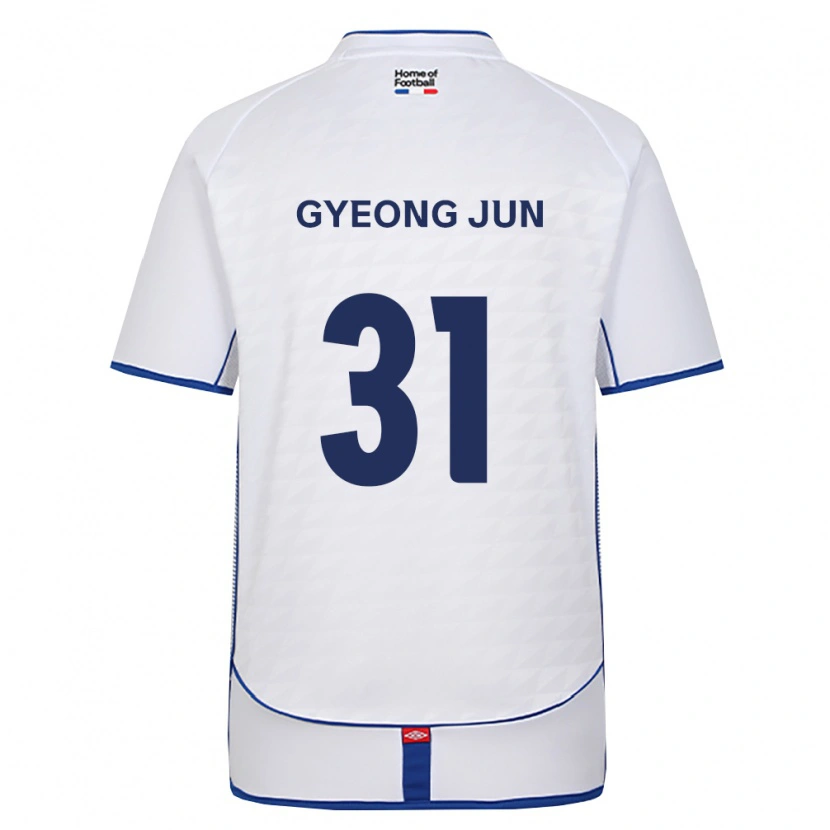 Danxen Criança Camisola Gyeong-Jun Lee #31 Preto Branco Vermelho Alternativa 2026/27 Camisa Brasil