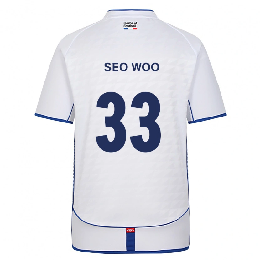 Danxen Criança Camisola Seo-Woo Jeong #33 Preto Branco Vermelho Alternativa 2026/27 Camisa Brasil