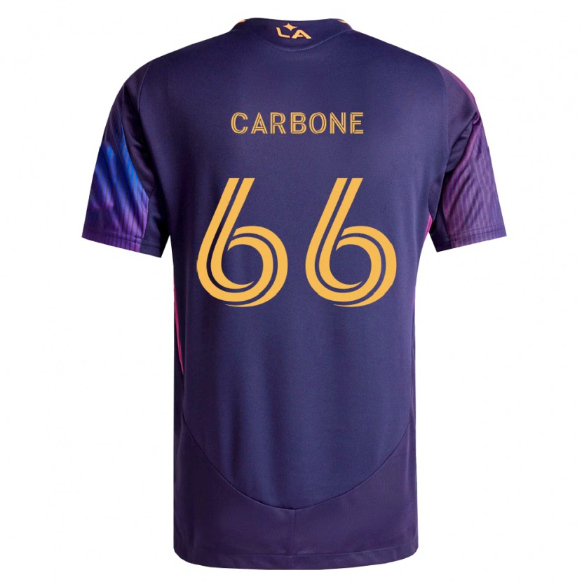 Danxen Criança Camisola Matteo Carbone #66 Roxo Escuro Amarelo Alternativa 2026/27 Camisa Brasil