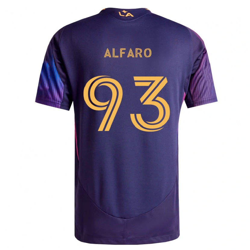 Danxen Criança Camisola Tony Alfaro #93 Roxo Escuro Amarelo Alternativa 2026/27 Camisa Brasil