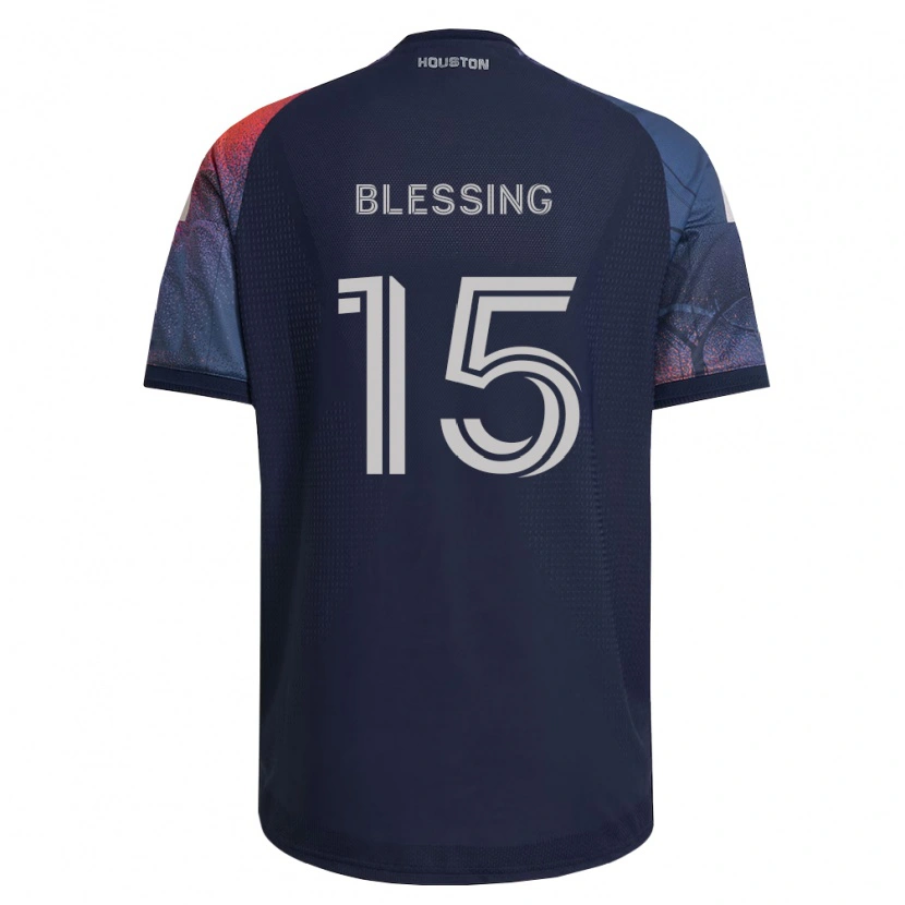 Danxen Criança Camisola Latif Blessing #15 Azul Profundo Branco Laranja Alternativa 2026/27 Camisa Brasil