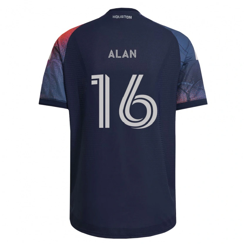 Danxen Criança Camisola Alan Aparecido Martins Ferreira #16 Azul Profundo Branco Laranja Alternativa 2026/27 Camisa Brasil