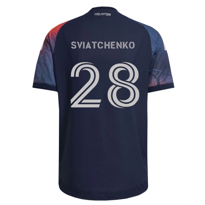 Danxen Criança Camisola Erik Sviatchenko #28 Azul Profundo Branco Laranja Alternativa 2026/27 Camisa Brasil