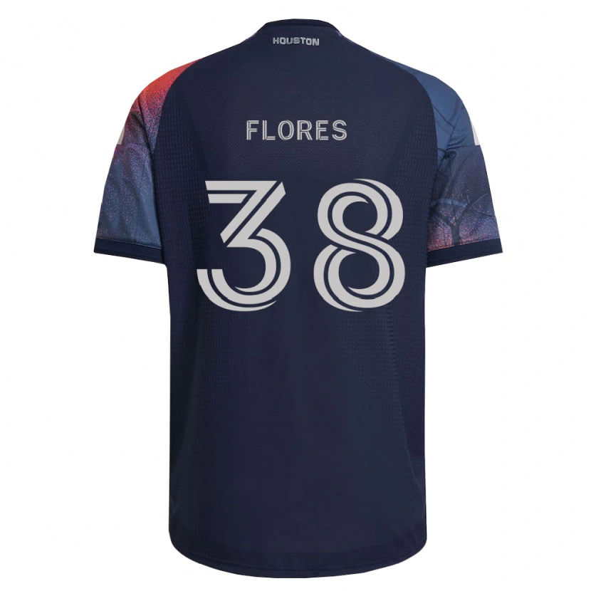 Danxen Criança Camisola Omar Flores #38 Azul Profundo Branco Laranja Alternativa 2026/27 Camisa Brasil