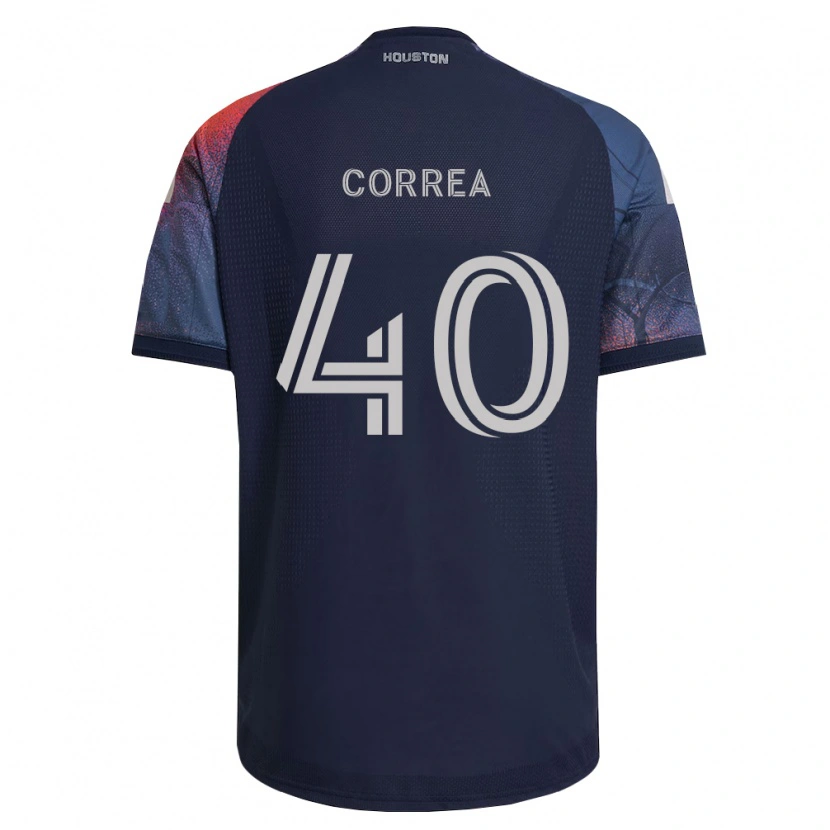 Danxen Criança Camisola Enrique Correa #40 Azul Profundo Branco Laranja Alternativa 2026/27 Camisa Brasil