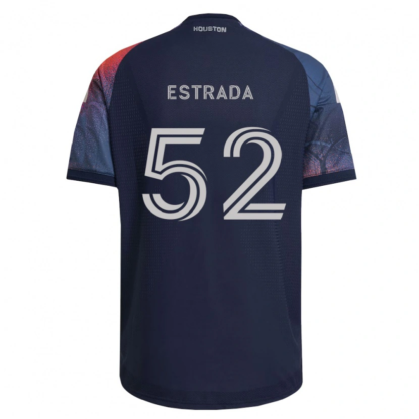 Danxen Criança Camisola Jorge Estrada #52 Azul Profundo Branco Laranja Alternativa 2026/27 Camisa Brasil