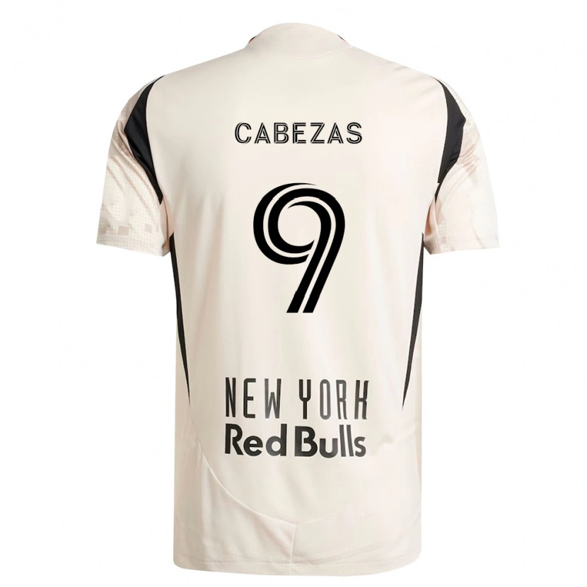 Danxen Criança Camisola Jorge Cabezas #9 Branco Off-Red Preto Alternativa 2026/27 Camisa Brasil