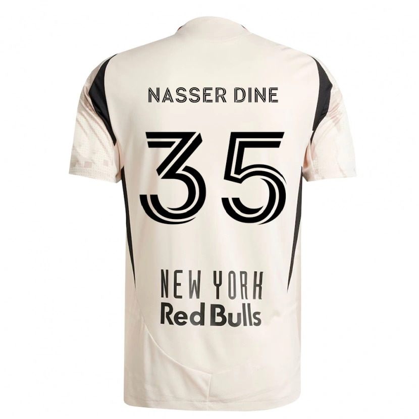 Danxen Criança Camisola Abdellahi Nasser Dine #35 Branco Off-Red Preto Alternativa 2026/27 Camisa Brasil