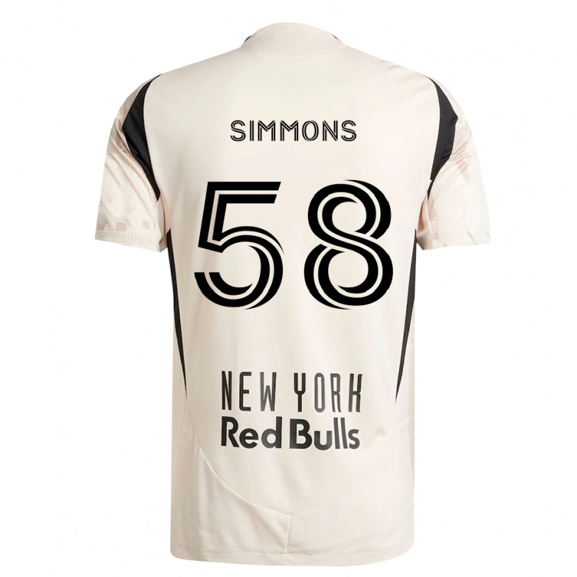 Danxen Criança Camisola Caleb Simmons #58 Branco Off-Red Preto Alternativa 2026/27 Camisa Brasil