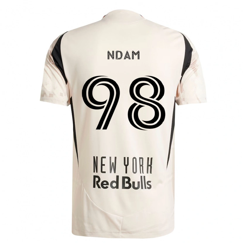 Danxen Criança Camisola Hassan Ndam #98 Branco Off-Red Preto Alternativa 2026/27 Camisa Brasil
