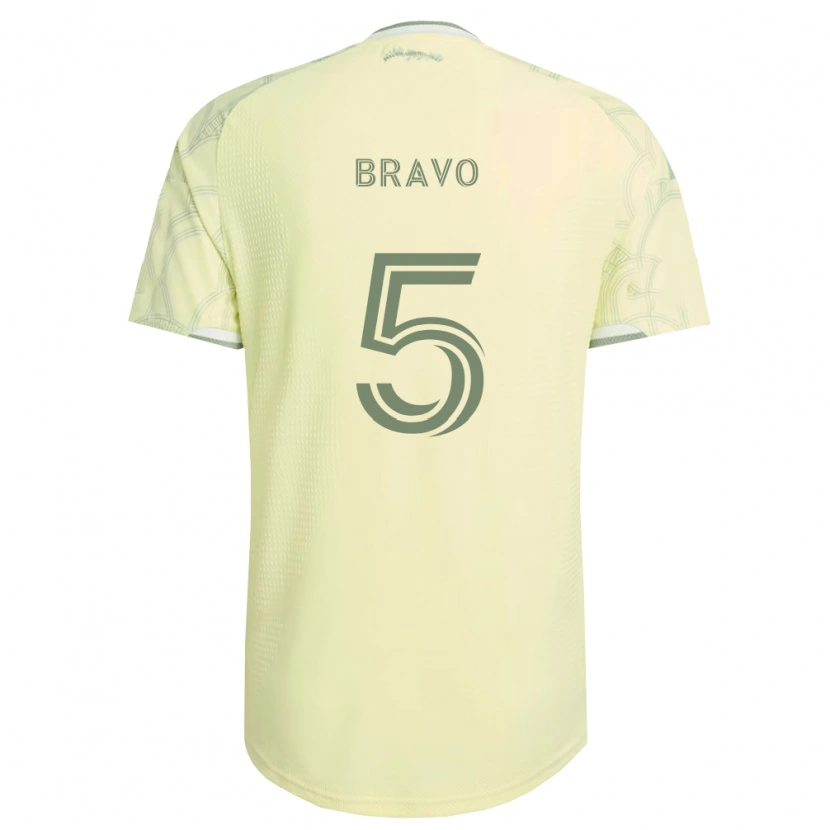 Danxen Criança Camisola Claudio Bravo #5 Bege Branco Alternativa 2026/27 Camisa Brasil