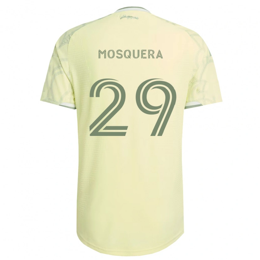 Danxen Criança Camisola Juan Mosquera #29 Bege Branco Alternativa 2026/27 Camisa Brasil