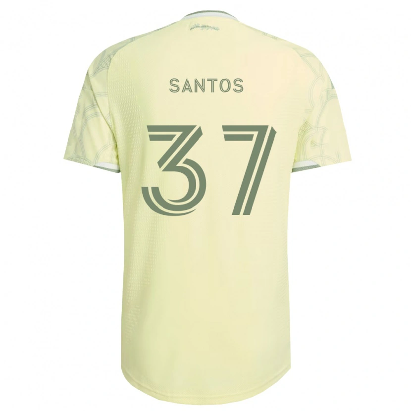 Danxen Criança Camisola Noah Santos #37 Bege Branco Alternativa 2026/27 Camisa Brasil