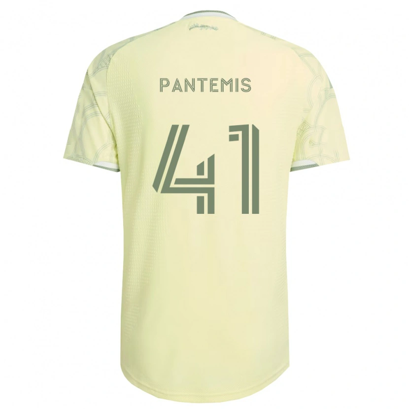 Danxen Criança Camisola James Pantemis #41 Bege Branco Alternativa 2026/27 Camisa Brasil