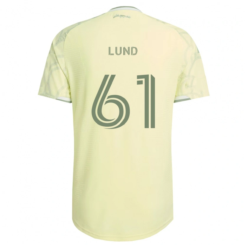 Danxen Criança Camisola Nicklas Lund #61 Bege Branco Alternativa 2026/27 Camisa Brasil