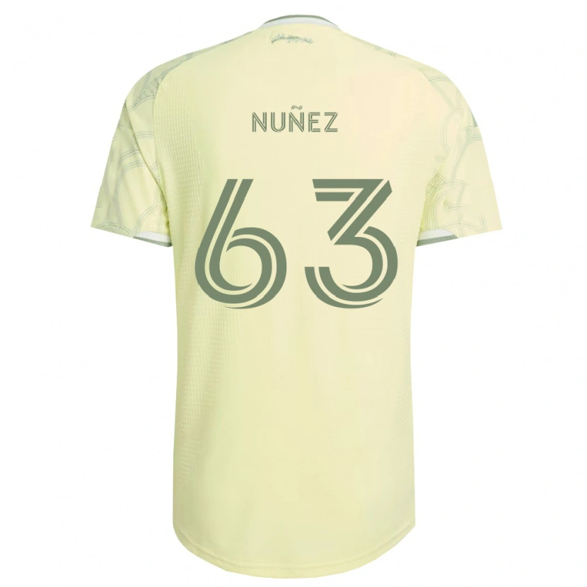 Danxen Criança Camisola Daniel Núñez #63 Bege Branco Alternativa 2026/27 Camisa Brasil