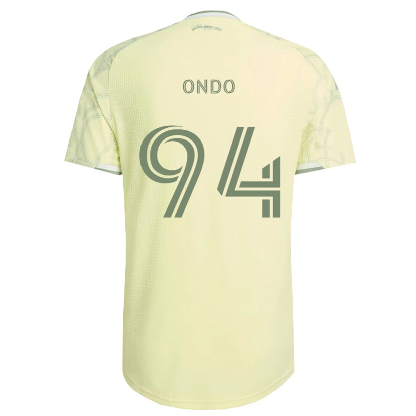 Danxen Criança Camisola Charles Ondo #94 Bege Branco Alternativa 2026/27 Camisa Brasil