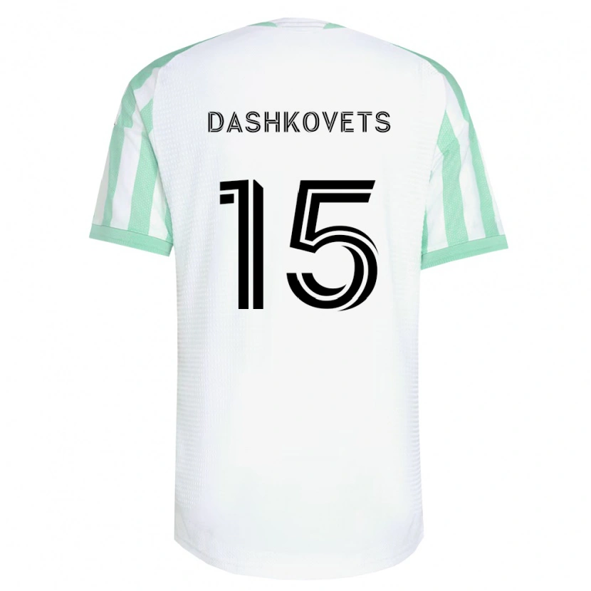 Danxen Criança Camisola Artem Dashkovets #15 Verde Claro Branco Preto Alternativa 2026/27 Camisa Brasil