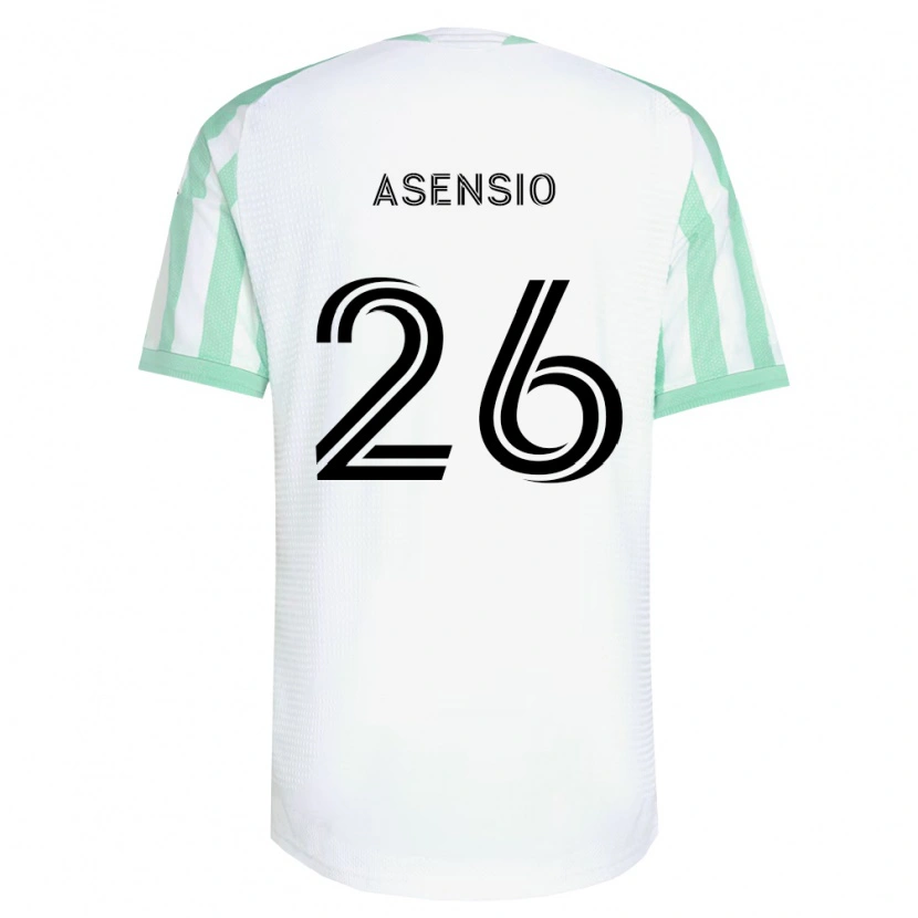 Danxen Criança Camisola Charlie Asensio #26 Verde Claro Branco Preto Alternativa 2026/27 Camisa Brasil