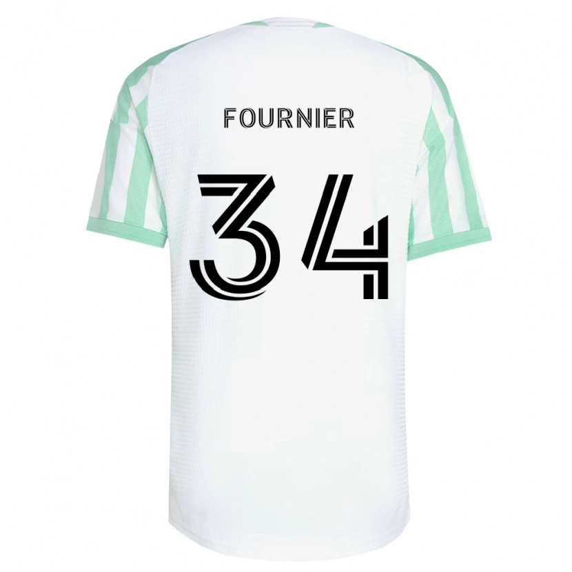 Danxen Criança Camisola Drake Fournier #34 Verde Claro Branco Preto Alternativa 2026/27 Camisa Brasil