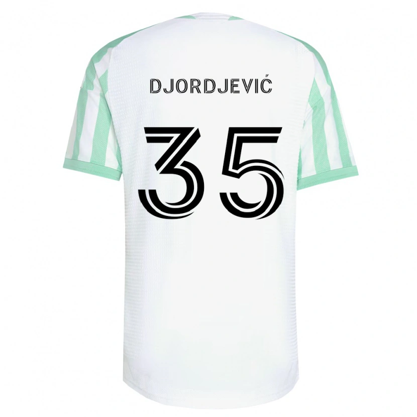 Danxen Criança Camisola Mateja Djordjević #35 Verde Claro Branco Preto Alternativa 2026/27 Camisa Brasil
