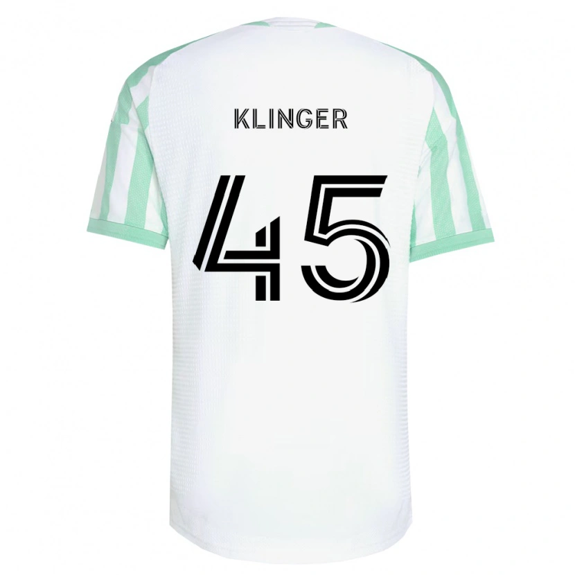 Danxen Criança Camisola Ryan Klinger #45 Verde Claro Branco Preto Alternativa 2026/27 Camisa Brasil