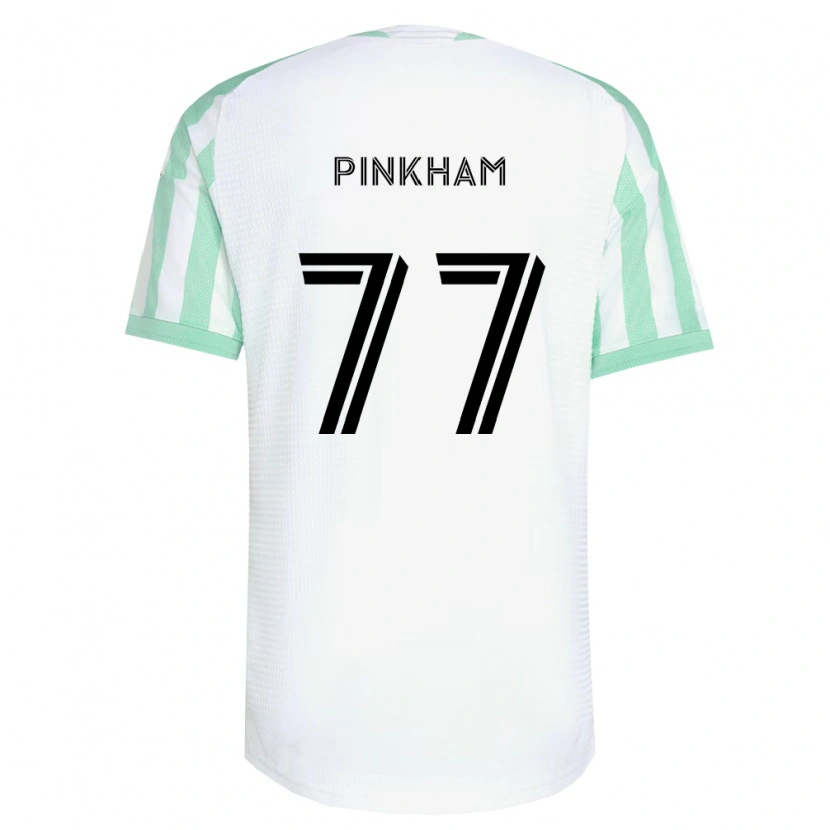 Danxen Criança Camisola Chris Pinkham #77 Verde Claro Branco Preto Alternativa 2026/27 Camisa Brasil