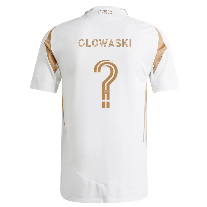 Danxen Criança Camisola Dylan Glowaski #0 Branco Marrom Alternativa 2026/27 Camisa Brasil