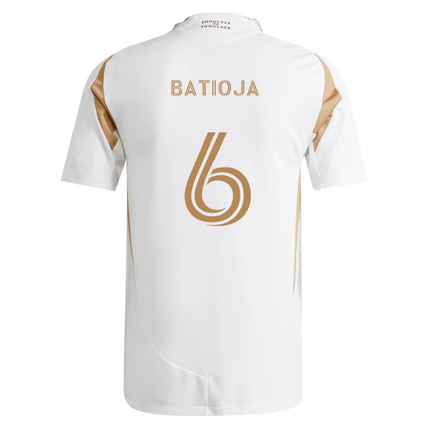 Danxen Criança Camisola Jeremy Batioja #6 Branco Marrom Alternativa 2026/27 Camisa Brasil