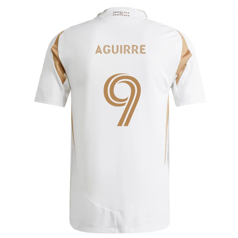 Danxen Criança Camisola Dustin Aguirre #9 Branco Marrom Alternativa 2026/27 Camisa Brasil