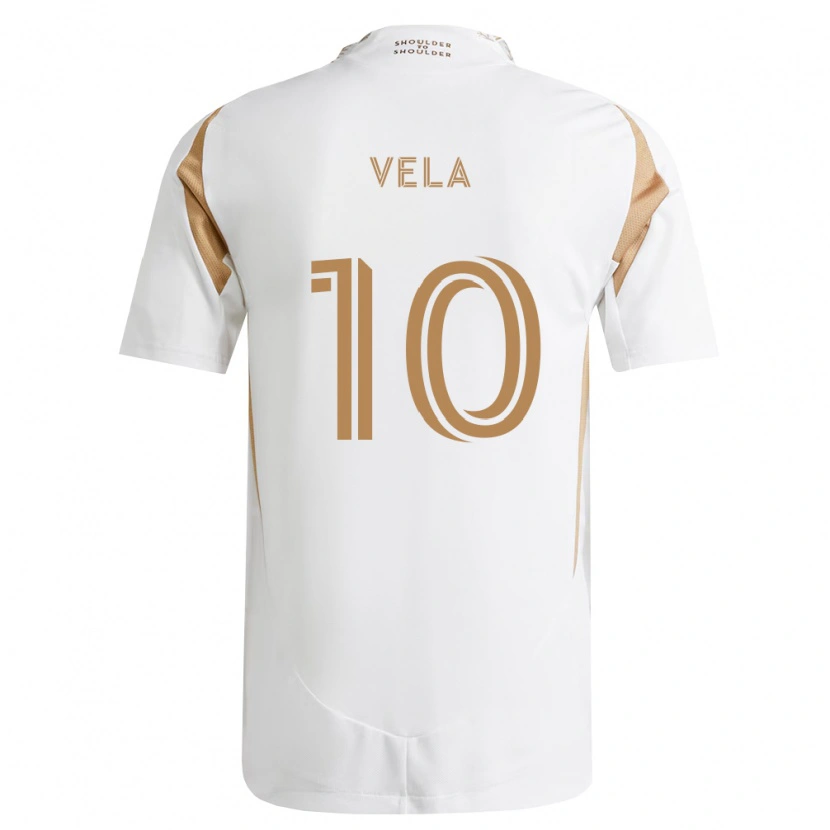 Danxen Criança Camisola Carlos Vela #10 Branco Marrom Alternativa 2026/27 Camisa Brasil