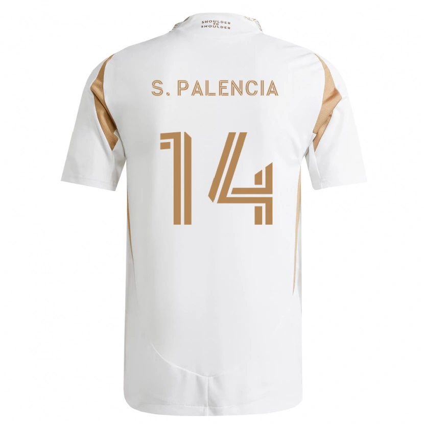 Danxen Criança Camisola Sergi Palencia #14 Branco Marrom Alternativa 2026/27 Camisa Brasil